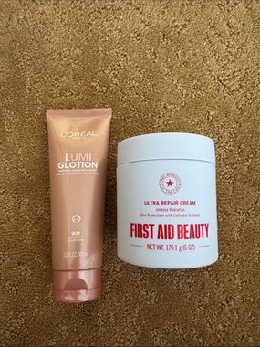 Lumi Glotion 902 Light Glow - Radiance Enhancing Skin Tint and First aid beauty